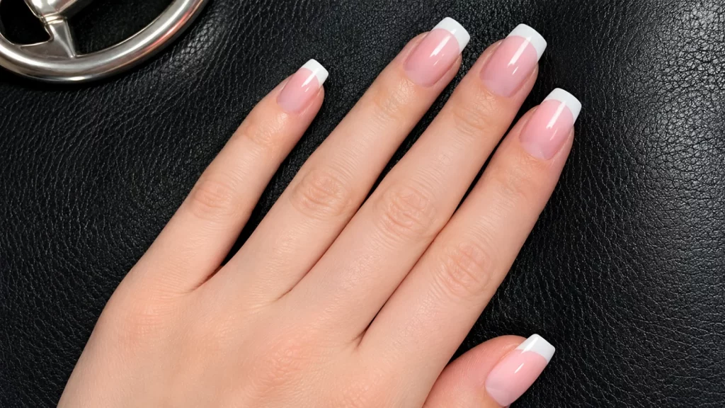 Френч на короткие ногти, который выглядит аккуратно и дорого